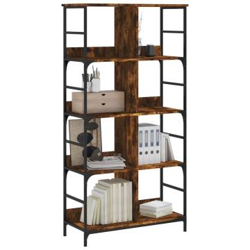 Bookshelf Smoked Oak - Stylish Storage & Industrial Design