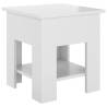 Stylish High Gloss White Coffee Table - 40x40x42 cm