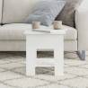 Stylish High Gloss White Coffee Table - 40x40x42 cm