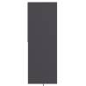 Stylish Grey Book Cabinet - 67x24x161 cm Engineered Wood