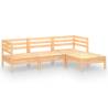 4 Piece Garden Lounge Set - Solid Pinewood Furniture