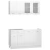 4 Piece High Gloss White Kitchen Cabinet Set - Optimise Your Space