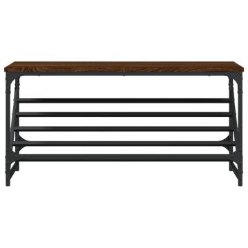 Shoe Rack Brown Oak 90x30x45 cm | Durable Engineered Wood