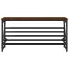 Shoe Rack Brown Oak 90x30x45 cm | Durable Engineered Wood