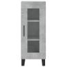 Stylish Highboard in Concrete Grey - 34.5x34x180 cm