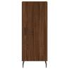 Stylish Highboard Brown Oak | Engineered Wood, 34.5x34x180 cm