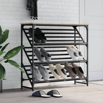 Shoe Rack Sonoma Oak 90x30x85 cm - Stylish & Durable