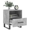 Modern Concrete Grey Bedside Cabinets - 2pcs | Hipomarket UK