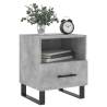 Modern Concrete Grey Bedside Cabinets - 2pcs | Hipomarket UK