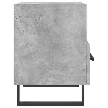 Modern Concrete Grey Bedside Cabinets - 2pcs | Hipomarket UK