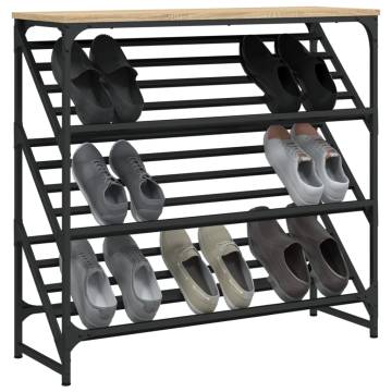 Shoe Rack Sonoma Oak 90x30x85 cm - Stylish & Durable