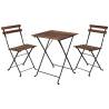 ProGarden Bistro Set 3 Pcs Black - Stylish Outdoor Dining