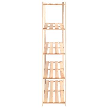 5-Tier Solid Pinewood Storage Racks - 500 kg Capacity | HipoMarket