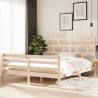 Bed Frame Solid Wood Pine 160x200 cm Colour natural Size 160 x 200 cm 