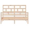 Solid Pine Bed Frame - 160x200 cm | Stylish & Sturdy Design