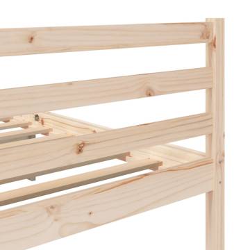 Solid Pine Bed Frame - 160x200 cm | Stylish & Sturdy Design