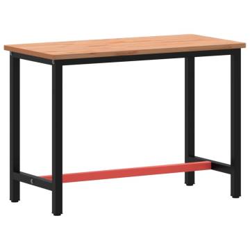 Solid Wood Beech Workbench 115x55 cm - Durable & Versatile