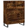 Stylish Highboard in Smoked Oak | 69.5x34x180 cm