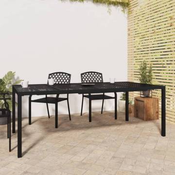 Stylish Anthracite Garden Table 200x100 cm - Durable Steel Design