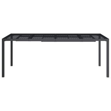 Stylish Anthracite Garden Table 200x100 cm - Durable Steel Design