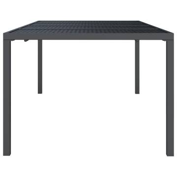 Stylish Anthracite Garden Table 200x100 cm - Durable Steel Design