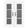 Elegant Wall Mounted Cabinets - 2 pcs White Engineered Wood