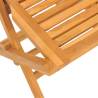 Folding Garden Chairs - 8 pcs Solid Teak 47x63x90 cm