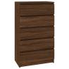 Drawer Cabinet Brown Oak 60x36x103 cm | Stylish Storage Solution