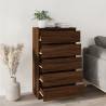 Drawer Cabinet Brown Oak 60x36x103 cm | Stylish Storage Solution