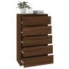 Drawer Cabinet Brown Oak 60x36x103 cm | Stylish Storage Solution