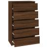 Drawer Cabinet Brown Oak 60x36x103 cm | Stylish Storage Solution