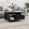 Coffee Table Black 90x49x45 cm Engineered Wood Colour black Quantity in Package 1 