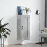 Wall Mounted Cabinet - Concrete Grey 34.5x34x90 cm