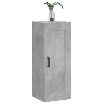 Wall Mounted Cabinet - Concrete Grey 34.5x34x90 cm