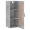 Wall Mounted Cabinet - Concrete Grey 34.5x34x90 cm