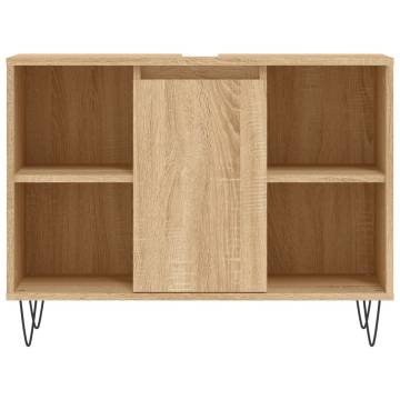 3 Piece Bathroom Furniture Set - Sonoma Oak - Stylish Storage