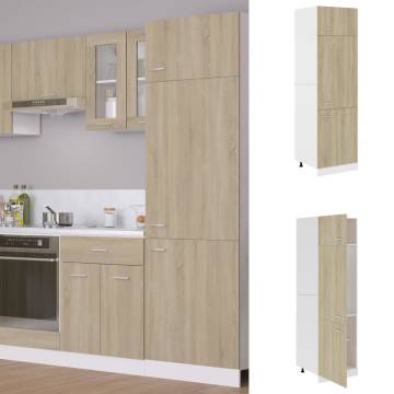 Sonoma Oak Refrigerator Cabinet - Space Optimiser | HipoMarket