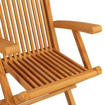 Garden Chairs Set – 3 pcs Solid Teak Wood for Outdoor Relaxation