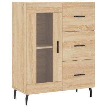 Stylish Highboard Sonoma Oak - 69.5x34x180 cm