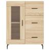 Stylish Highboard Sonoma Oak - 69.5x34x180 cm