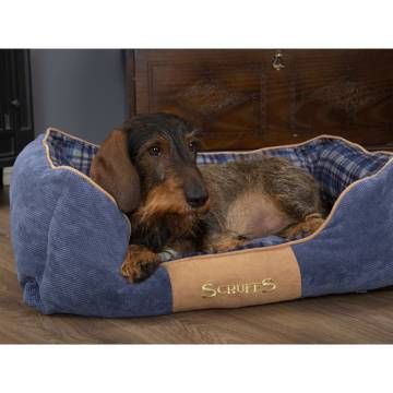 Scruffs Box Bed Highland Blue XL - Cozy & Durable Pet Bed