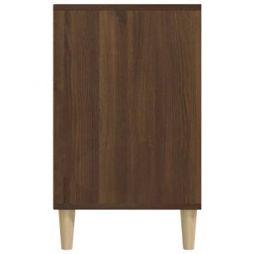 Elegant Brown Oak Shoe Cabinet | 102x36x60 cm - HipoMarket