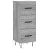 Elegant Highboard Grey Sonoma - 34.5x34x180 cm Engineered Wood