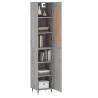 Stylish Highboard Grey Sonoma - 34.5x34x180 cm | Hipo Market