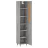 Stylish Highboard Grey Sonoma - 34.5x34x180 cm | Hipo Market