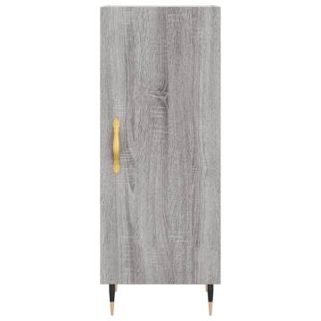 Stylish Highboard Grey Sonoma - 34.5x34x180 cm | Hipo Market