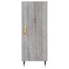 Stylish Highboard Grey Sonoma - 34.5x34x180 cm | Hipo Market