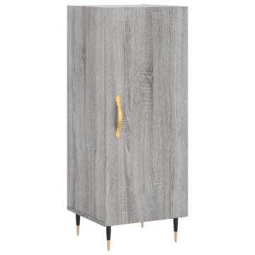 Stylish Highboard Grey Sonoma - 34.5x34x180 cm | Hipo Market