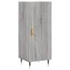 Stylish Highboard Grey Sonoma - 34.5x34x180 cm | Hipo Market