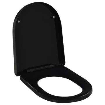 Soft-Close Toilet Seat with Quick-Release - Black